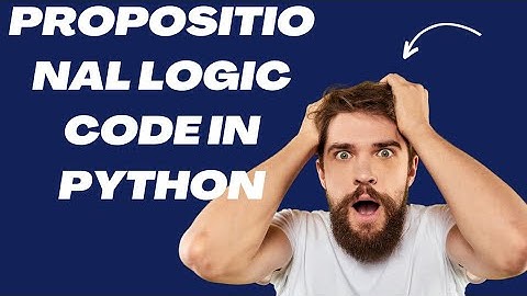 propositional logic code in python