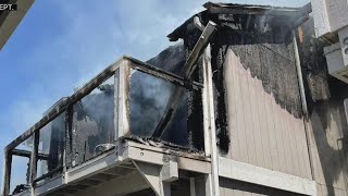 Firefighter recovering from injuries received while fighting a Vacaville fire