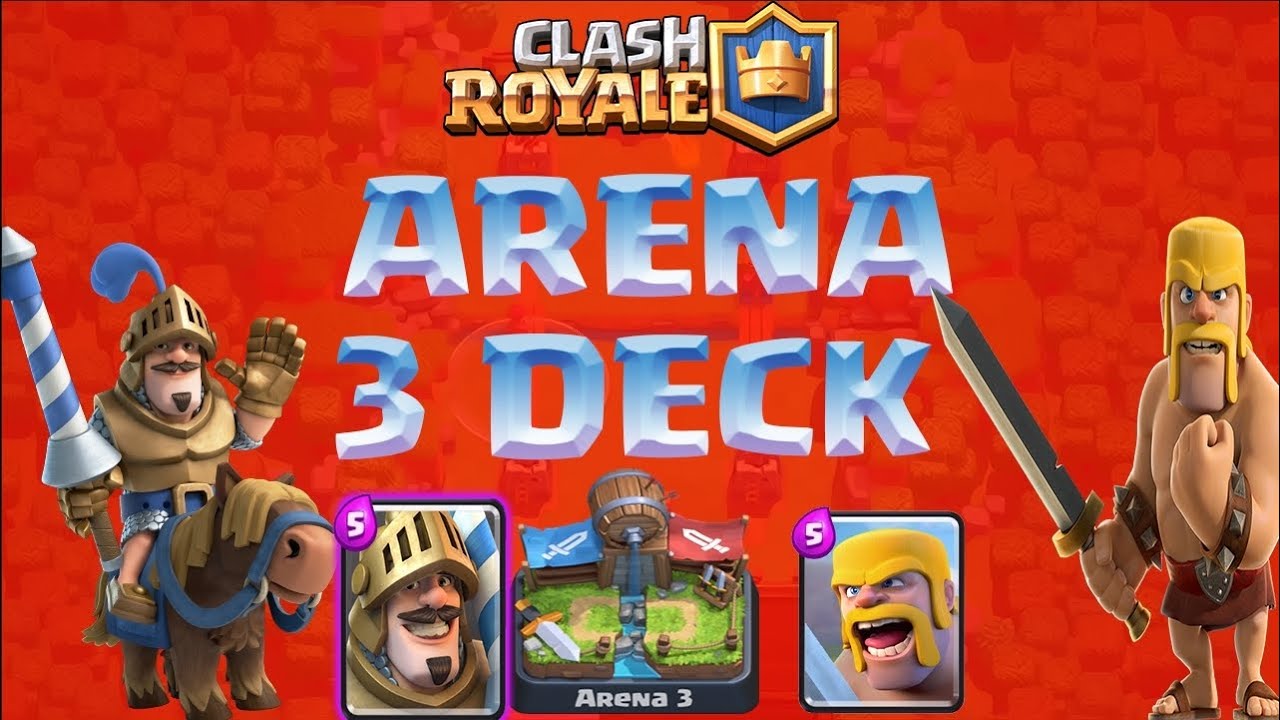 BESTE DECK FOR ARENA 3! Clash Royale Norsk MobilSpill YouTube