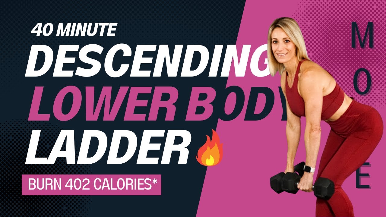 40 Minute Descending Lower Body Ladder Rep Range Hard Leg Day YouTube