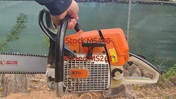 Stock MS440 vs Ported MS261