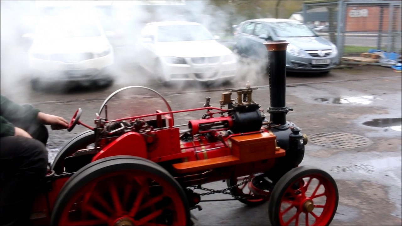 4 inch scale Foster agricultural engine - YouTube