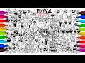 Poppy Playtime Chapter 4 New Big Coloring Pages / How to Color All Top Bosses from Chapters #AF1156