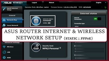 ASUS Router internet and wireless network setup (first use setup)