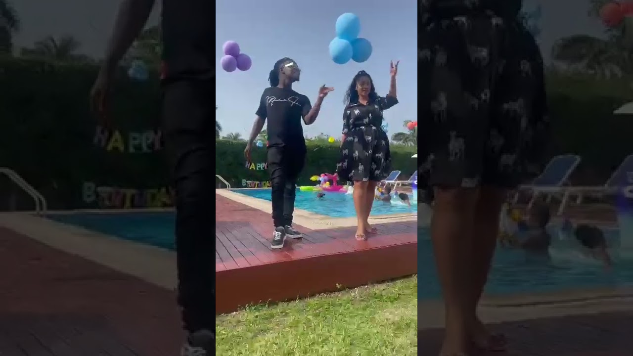 Fancy Gadam  and Mona 4 real official video shooting.