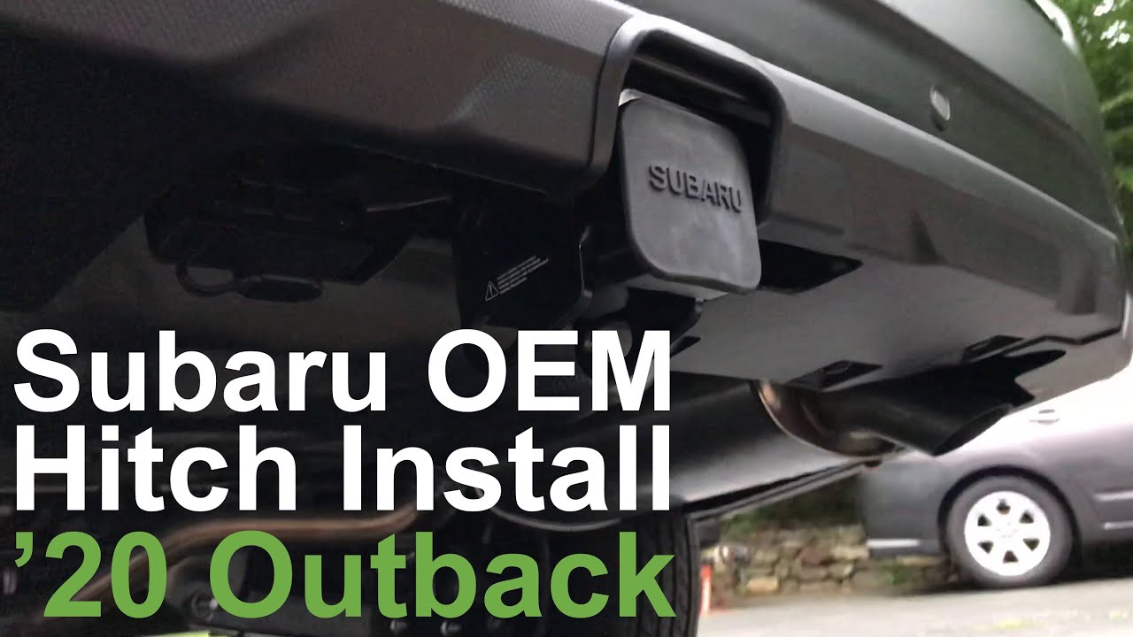 2020+ Subaru Outback OEM Hitch Install - YouTube