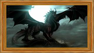 Midnight Shadow Dragon — 4K Frame TV Wallpaper screenshot 3