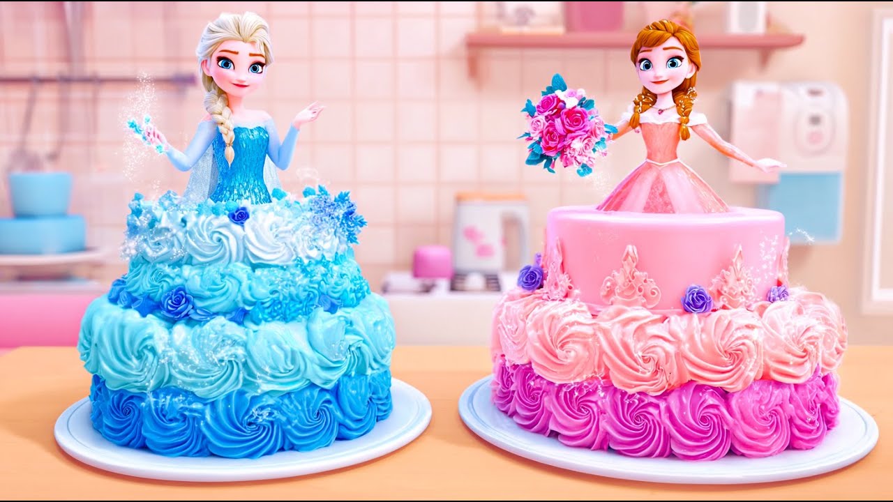 🎉 Celebrate with Elsa & Anna – Frozen-Themed Cakes for Magical Moments