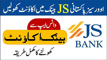 How to open Roshan Digital Account in JS Bank   JS Bank Online Account Opening