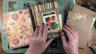 3 ring farmers market scrapbook junk journal flip through