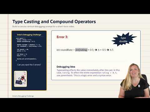 Duke's Debugging Challenge #5 of 5 - Typecasting and Compound Operators Solution