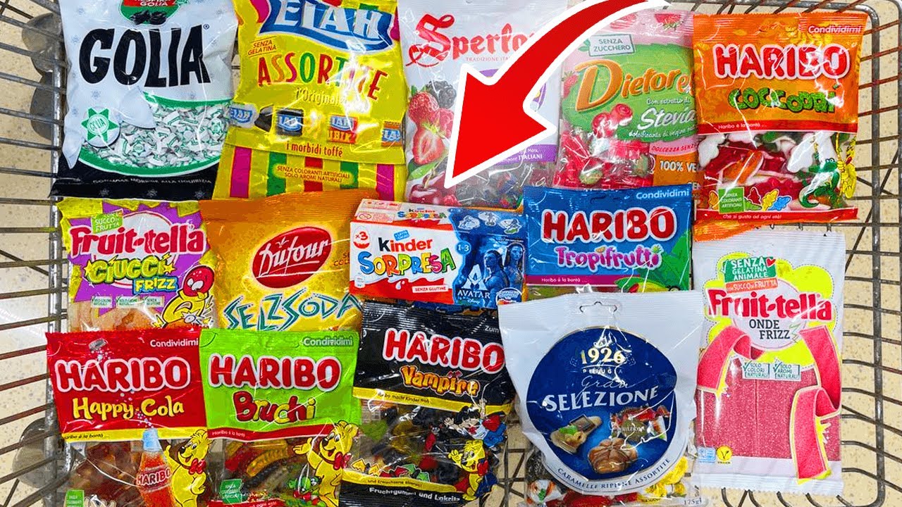 Satisfying Video with chewing gums and lollipops on the Shop YouTube