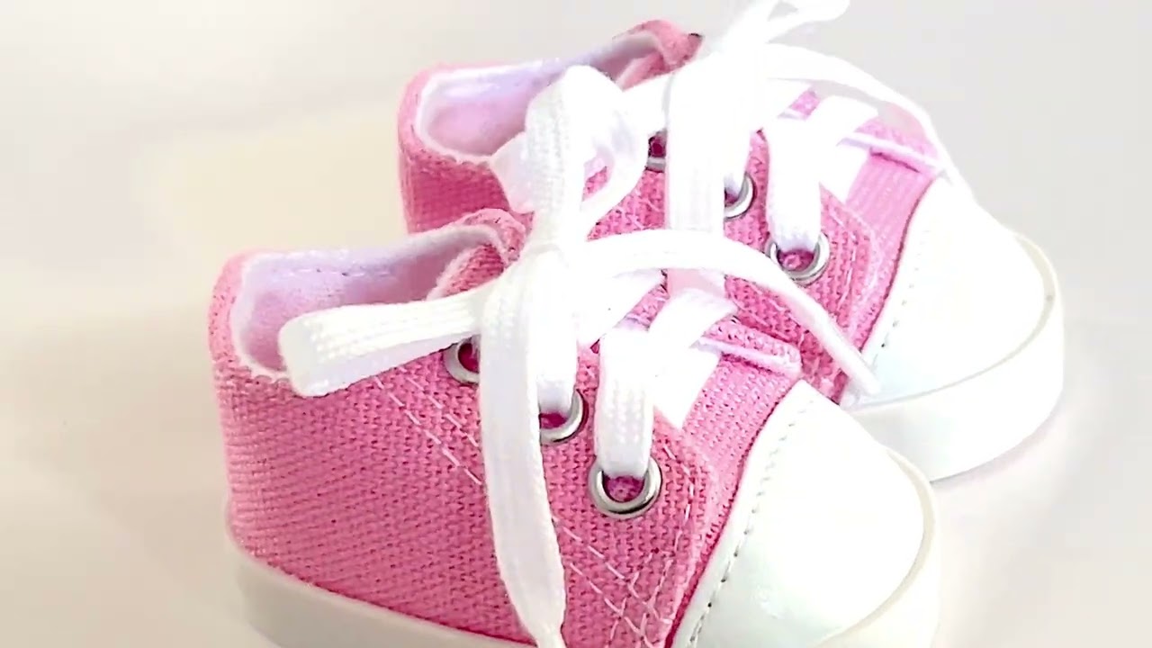 Kennedy and Friends -18 Inch Doll Shoes- Weighted Tennis Shoes Fully Lined