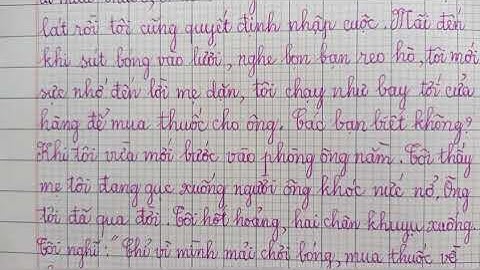 Kể lại câu chuyện Nỗi dằn vặt của An-đrây-ca bằng lời của cậu bé An-đrây-ca (Tập làm văn Lớp 4)