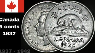 Canada 5 cents 1937