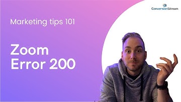 How To Fix Zoom Error 200 - Subject Does Not Have Permission To Create Live Video On This Group