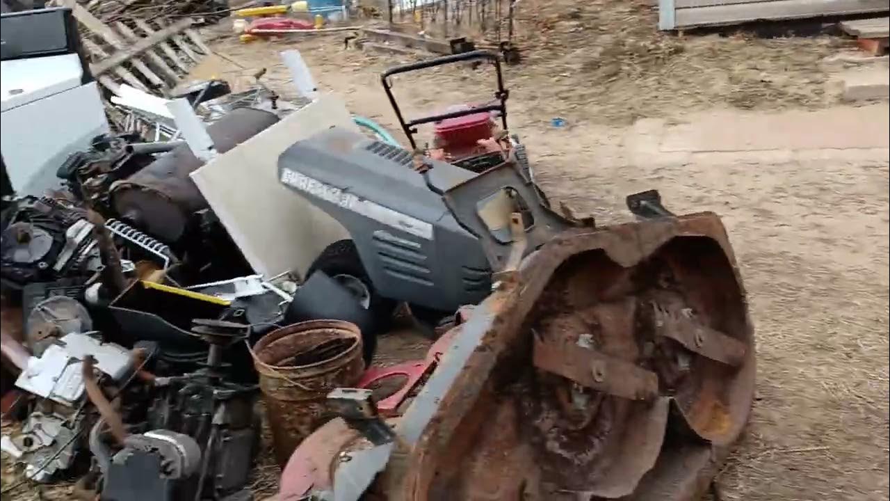 what I grabbed from mower junkyard and cleaning up around the yard