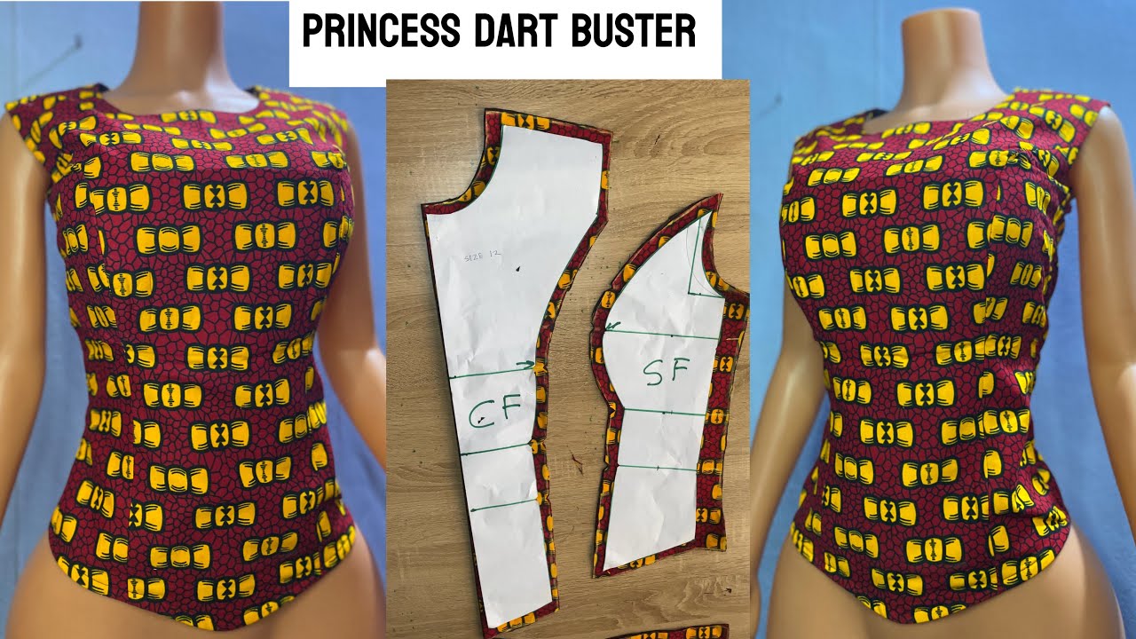 КАК КРОЙТЕ И СШИВАЙТЕ БЮСТЬЕ С ВЫТЯЖКАМИ ПРИНЦЕССЫ || Для начинающих