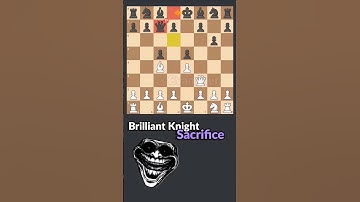 Knight Sacrifice | Brilliant move | checkmate #shorts #chess #brilliantmove