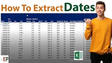 Date Formulas in Excel: Extract the year weekday Month and week the easy way