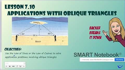 Applications with Oblique Triangles