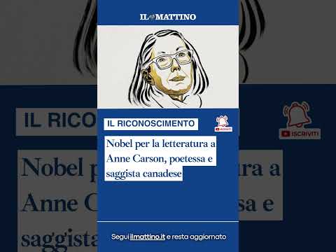Video Nobel per la letteratura a Anne Carson, poetessa e saggista canadese