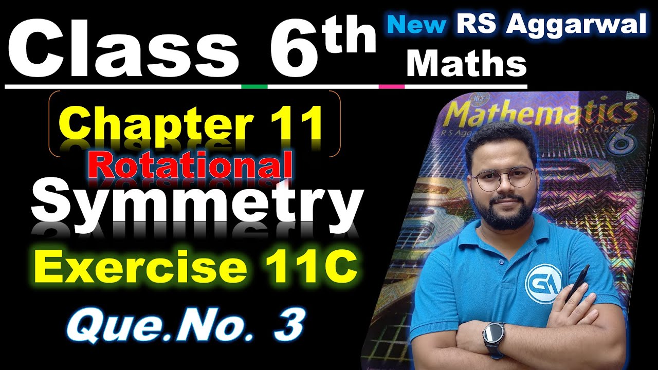 Class 6 RS Aggarwal Chapter 11 Symmetry Ex 11C Q3 | Complete Solution ...