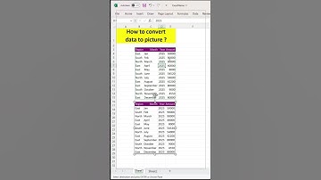Convert Excel Data to Picture  #exceltips #excel #shortvideo #exceltricks #shorts #exceltutorial