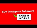 Buy instagram followers does it work