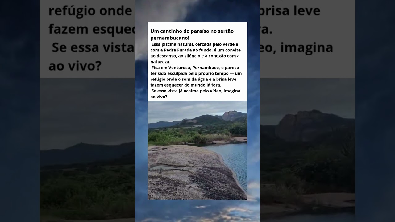 Paraiso No Sertão | Piscina Natural 