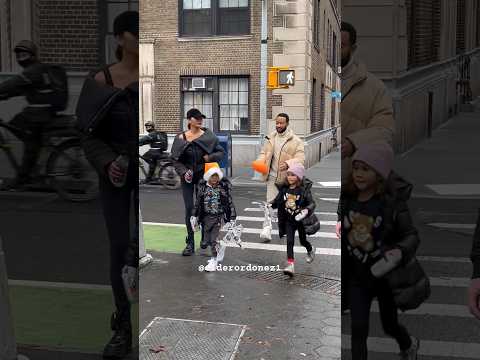 John Legend and his wife Chrissy Teigen with kids spotted out shopping in New York today #nyc #nice