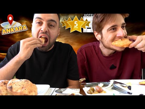 ÜMİDİ VE EMJAN MUKBANG ANKARA 5 YILDIZ KAHVALTI SORU CEVAP !