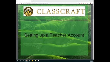 Classcraft Tutorial - Setting up a Teacher Account 4/11