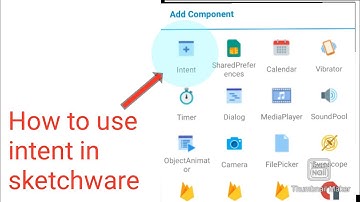 How to use intent component in sketchware || Tutorial #18