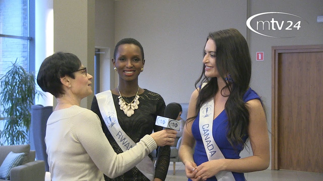Finalistki Miss Supranational 2015 - Sonia Gisa Miss Rwanda, Siera Bearchell Miss Kanada