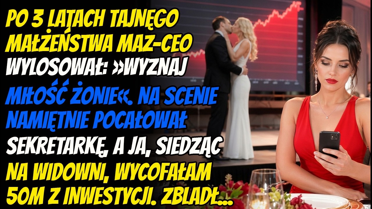 Trzy lata czekałam na ten wieczór. Gdy zdjęłam obrączkę i kliknęłam „potwierdź”, wiedziałam, że nie ma odwrotu. Wszystko zaplanowałam sama – prezentację, aneks do umowy, klucze, karty. Kamil...