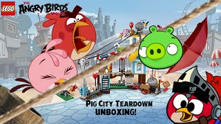 Lego The Angry Birds Movie Pig City Teardown unboxing