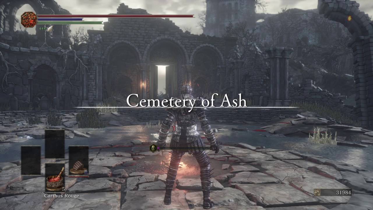 Dark Souls 3 find Wolf Ring +2 in the Cemetery of Ash (Trophy/achievement guide)