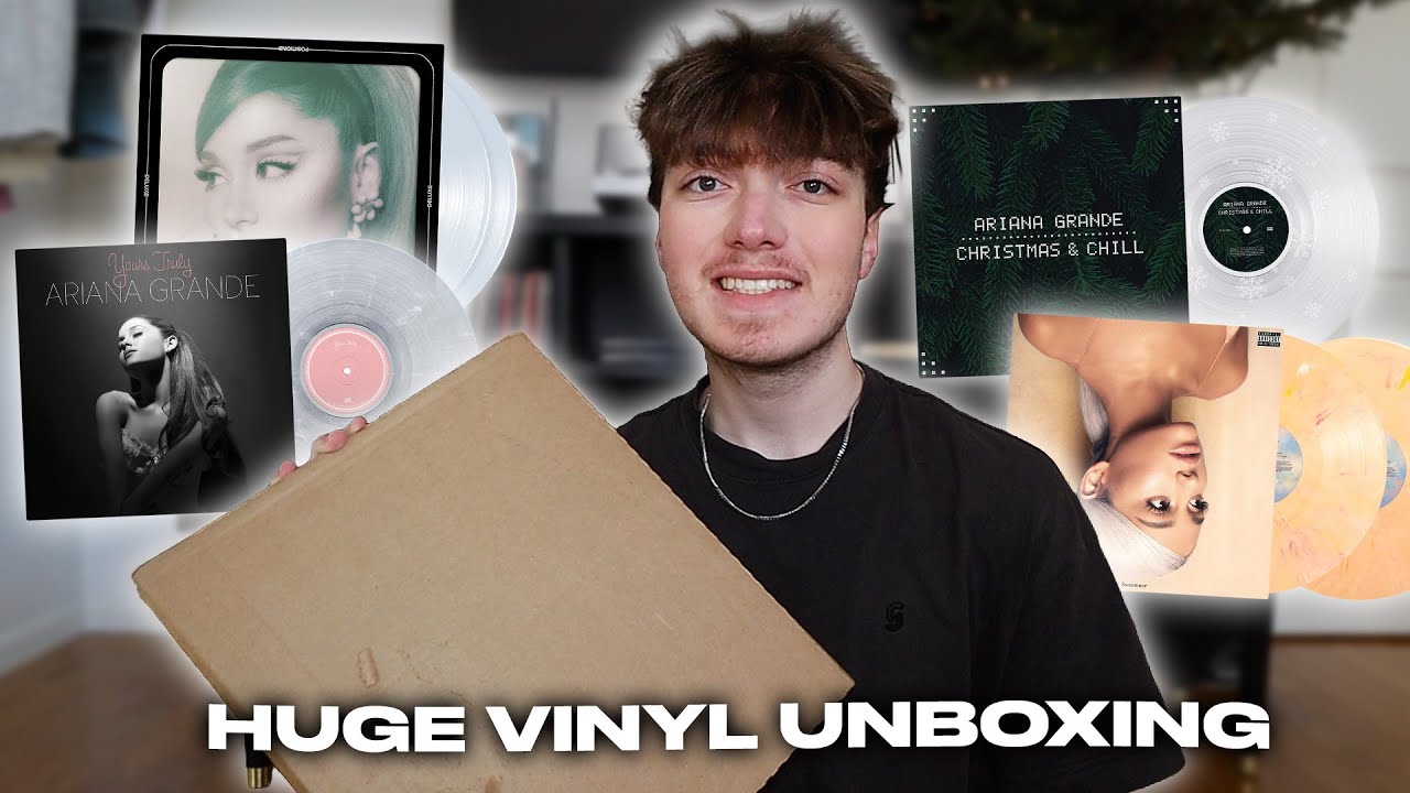 Огромная распаковка виниловых пластинок Арианы Гранде! (Positions 5 Year Vinyl & Christmas & Chill)