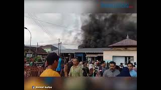 Pasar Karangkobar Banjarnegara Terbakar, Terdengar Ledakan