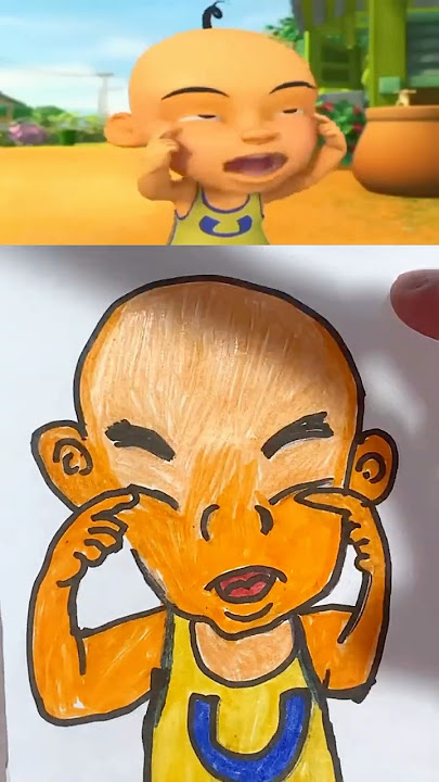 I cut Upin & Ipin from a Cartoon & Sprunki Incredibox #upinipin