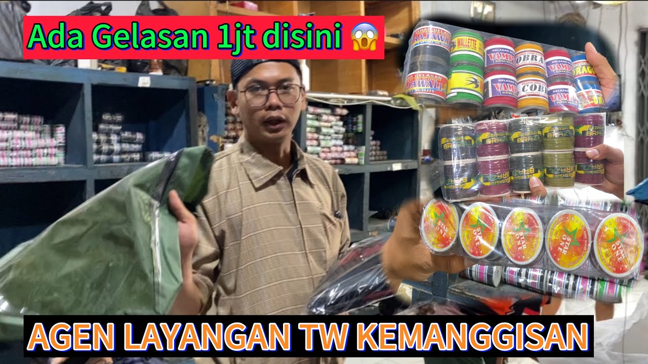 BELANJA KE AGEN LAYANGAN TW KEMANGGISAN JAKARTA, DIREKOMENDASI UNTUK KESINI, ADA BENANG GELASAN 1jt 