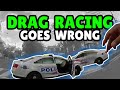 Cops Crash During Drag Race #shorts