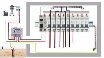single phase mcb distribution db box connection diagram