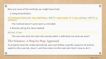How to Close a New Tab in Python Selenium?
