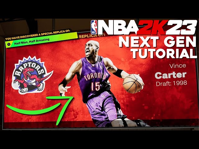 OFFICIAL VINCE CARTER *HALF MAN HALF AMAZING* BUILD IN NBA 2K23 - RARE  EASTER EGG BUILDS in NBA 2K23 