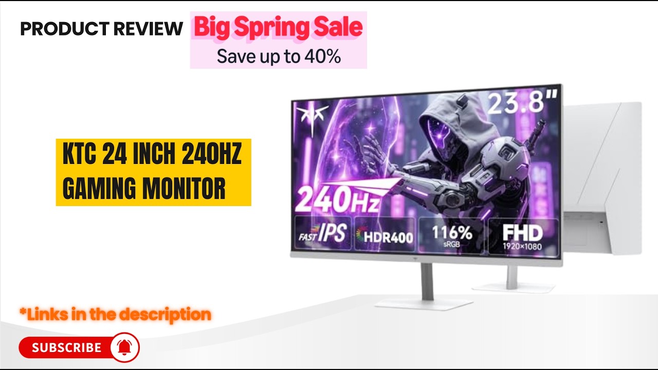 KTC H24F7 240Hz Gaming Monitor Review 🔥 Best Budget 240Hz 1080P