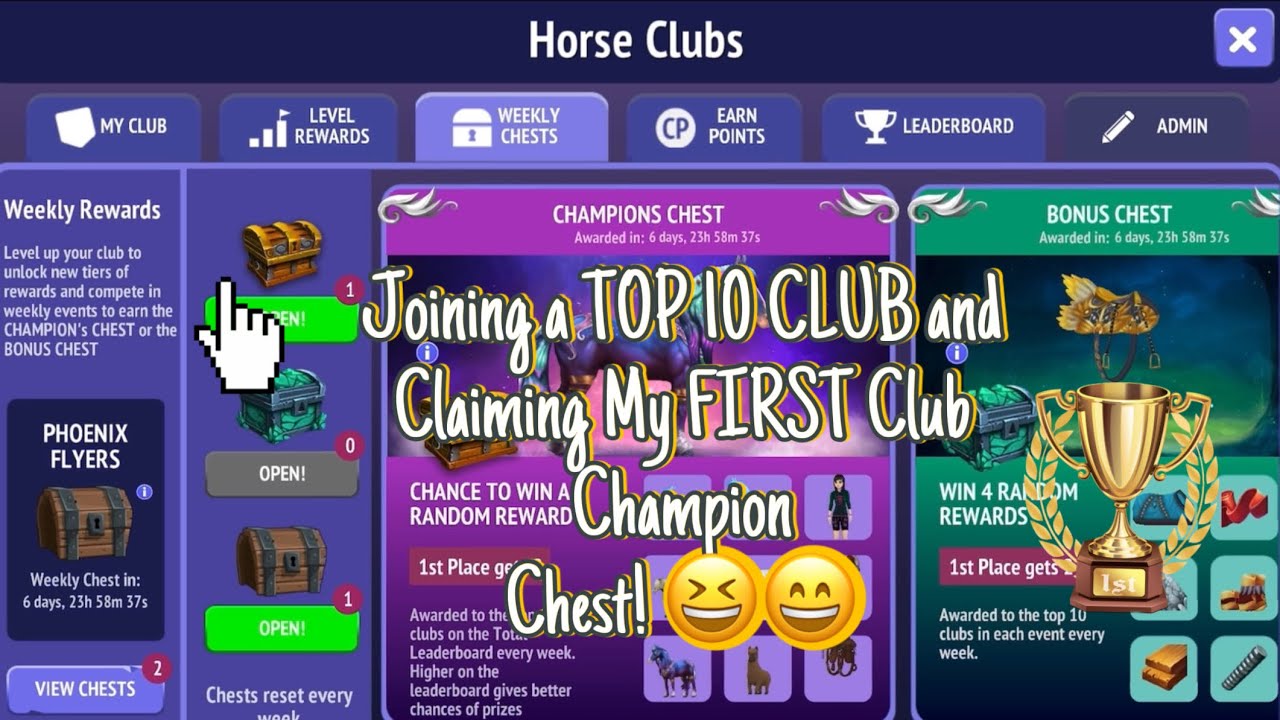 Claiming My VERY FIRST Champion Chest! Horse Riding Tales