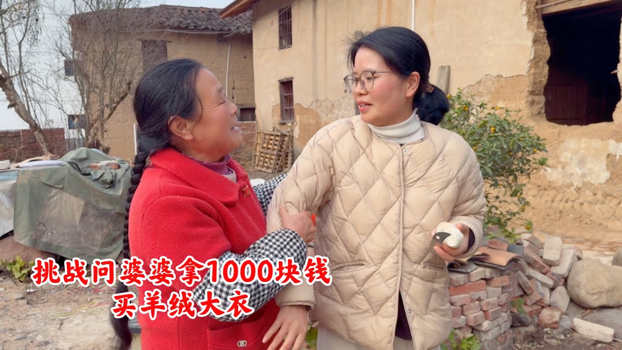 农村婆媳同住，儿媳妇挑战问婆婆要1000块钱买大衣，看婆婆啥反应