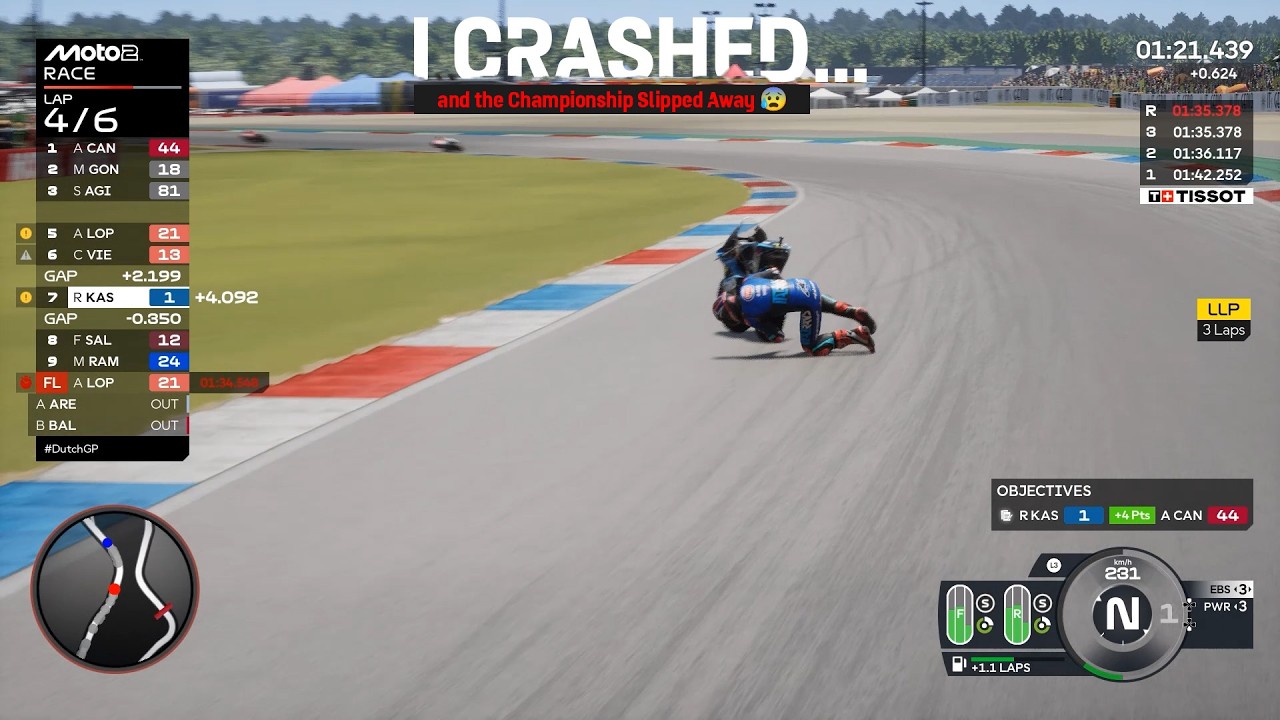 Assen Moto2: I CRASHED… and the Championship Slipped Away 😰 | Canet vs Me